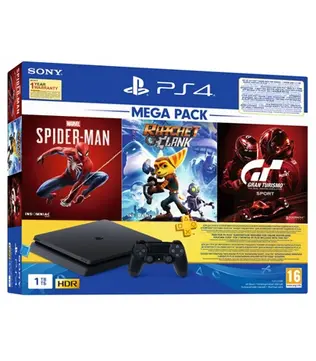 Sony PlayStation 4 Slim 1 TB Console (Free Games : Gran Turismo Sport, Ratchet & Clank, Horizon Zero Dawn Complete Edition + 1 year warranty ( This product is currently OUT OF STOCK )