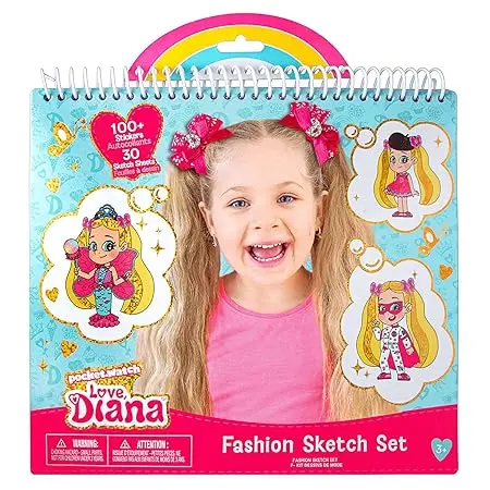 Fashion Angels Love, Diana Fashion Sketch Set,3 years and up