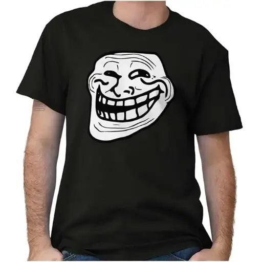 Troll Face Original Meme Smile Mad Graphic T Shirt Men or Women