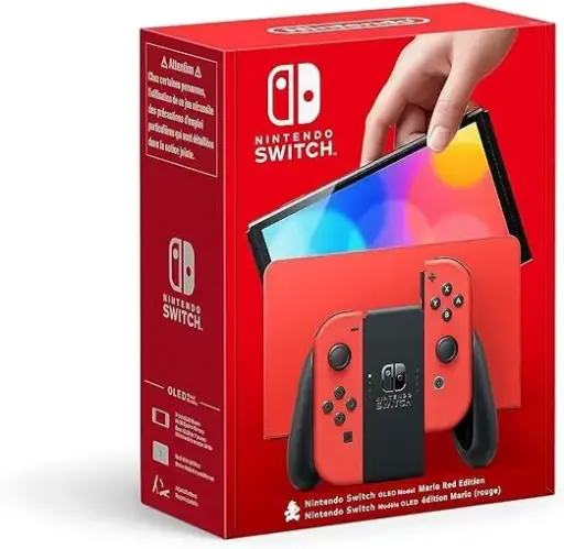 2&CO Nintendo Switch OLED Gaming Consolewith (Mario Red Edition) Joy-Con